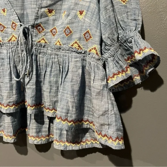 ✨Host Pick ✨ “FREE PEOPLE”  Talulah Embroidered Top, Ladies Size Small - Picture 7 of 12